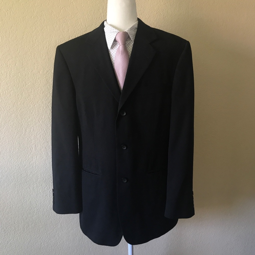 J. Ferrar black 3 button blazer 38 Regular